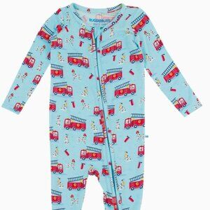 *NEW* Baby Boy Firetruck Footie